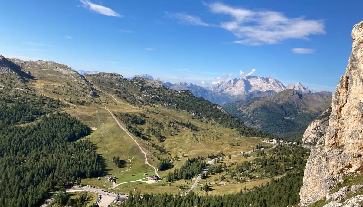 © Blick auf Falzaregopaß und Marmolada / Jutta Klöwer