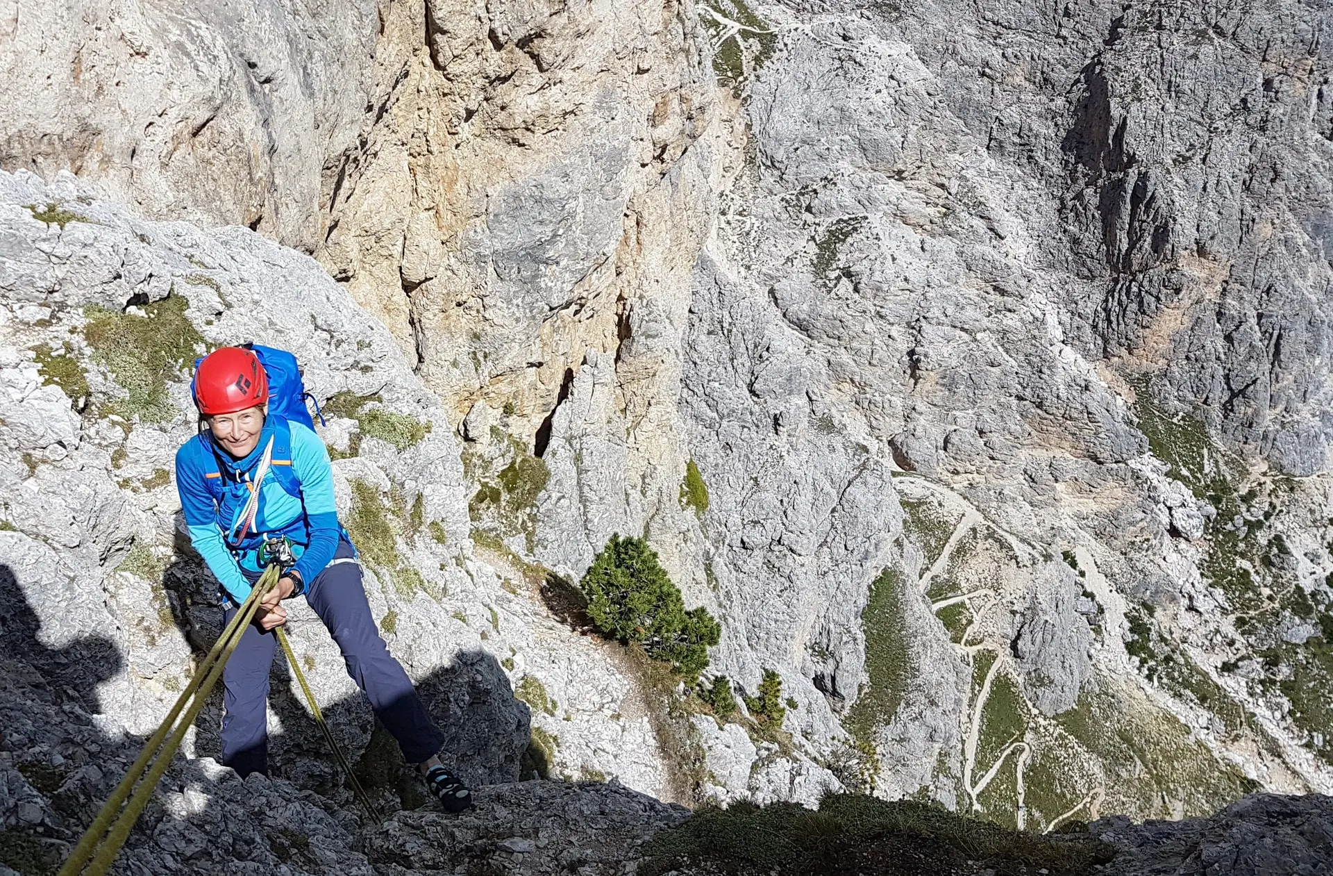 © Abseilstelle Kleiner Falzaregoturm / Sandra Schürmann