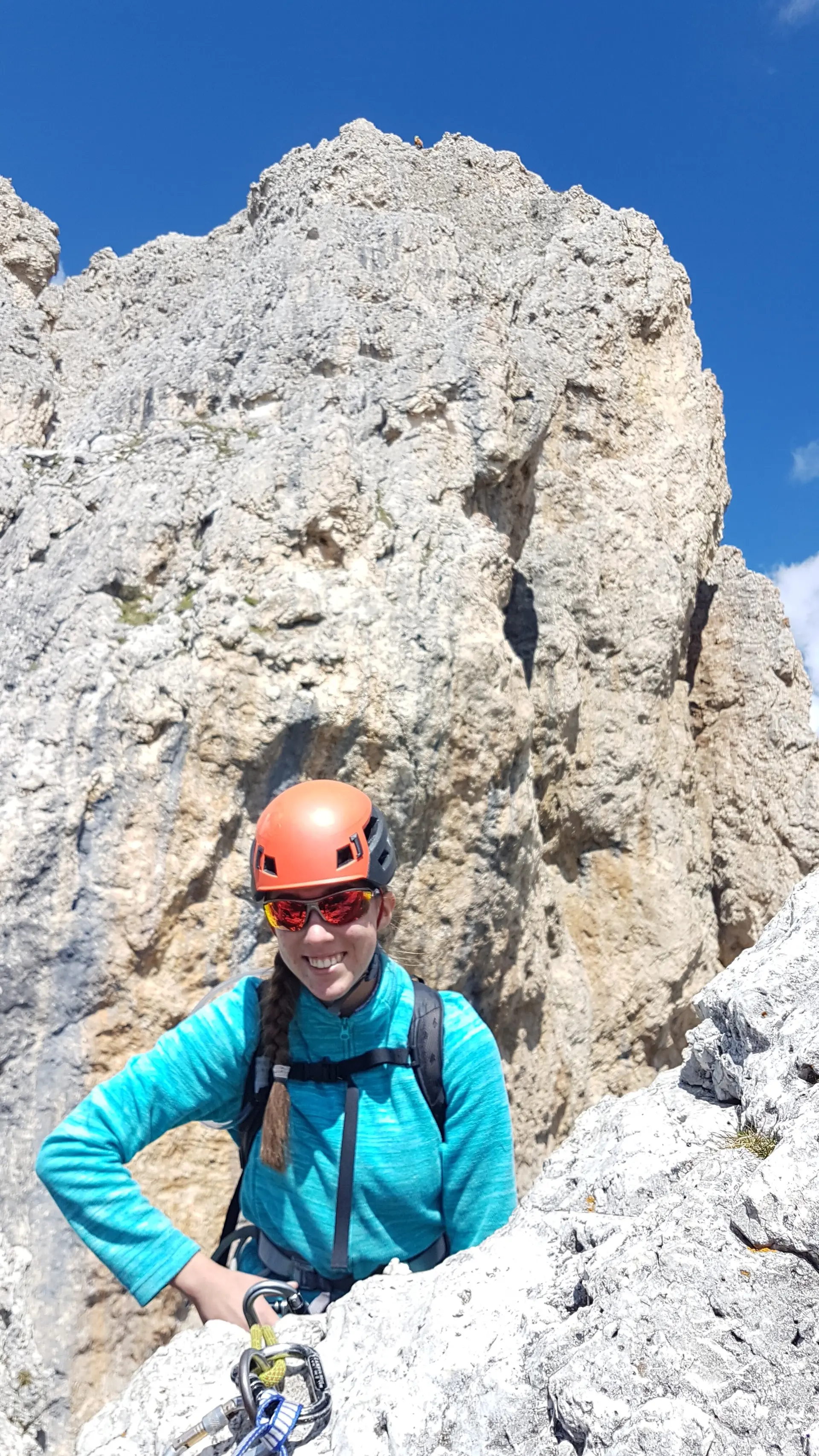 © Abseilstelle Kleiner Falzaregoturm / Sandra Schürmann