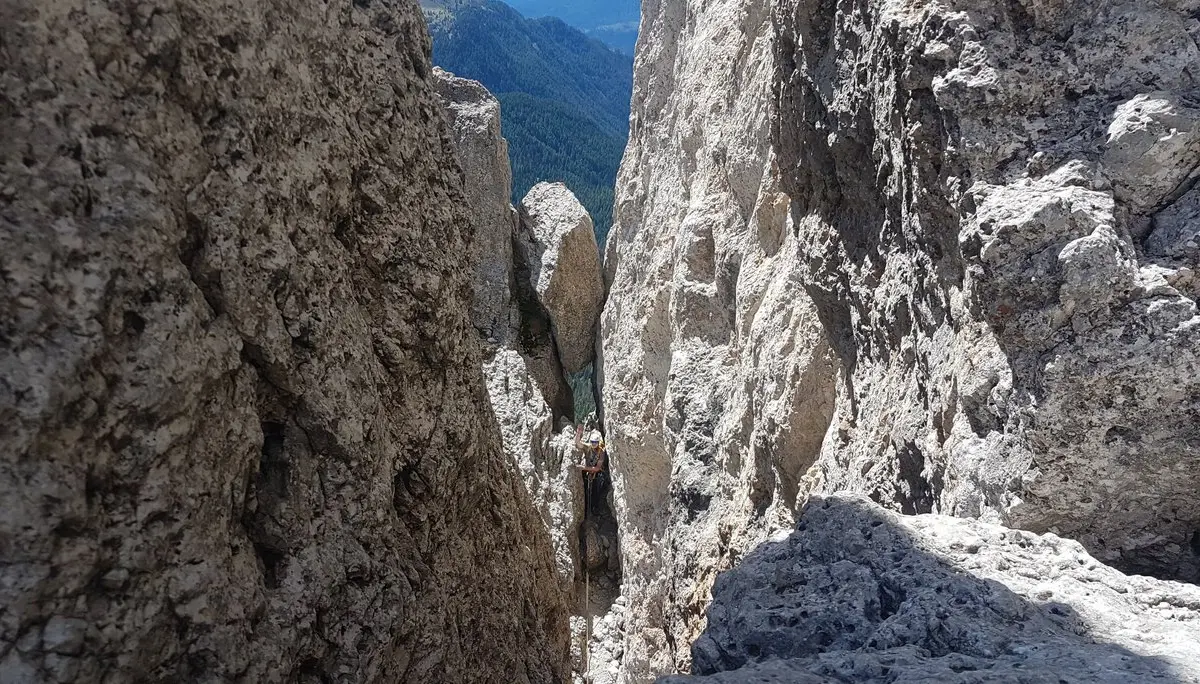 © 6. Seillänge Südkante Hexenstein / Sandra Schürmann