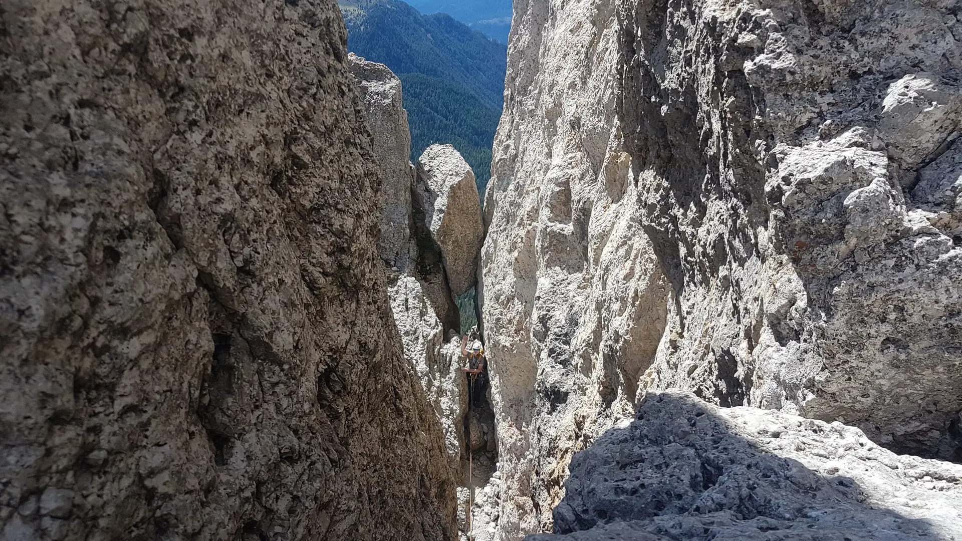 © 6. Seillänge Südkante Hexenstein / Sandra Schürmann