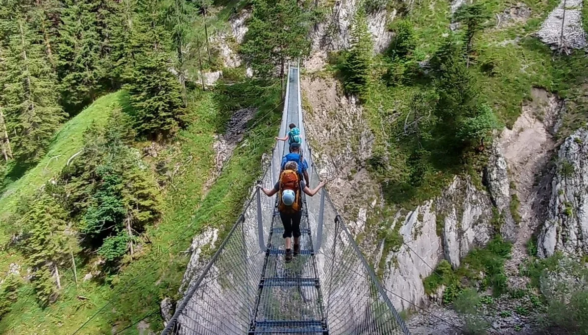 Hängebrücke über Sulzleklamm  | © Markus Mittasch