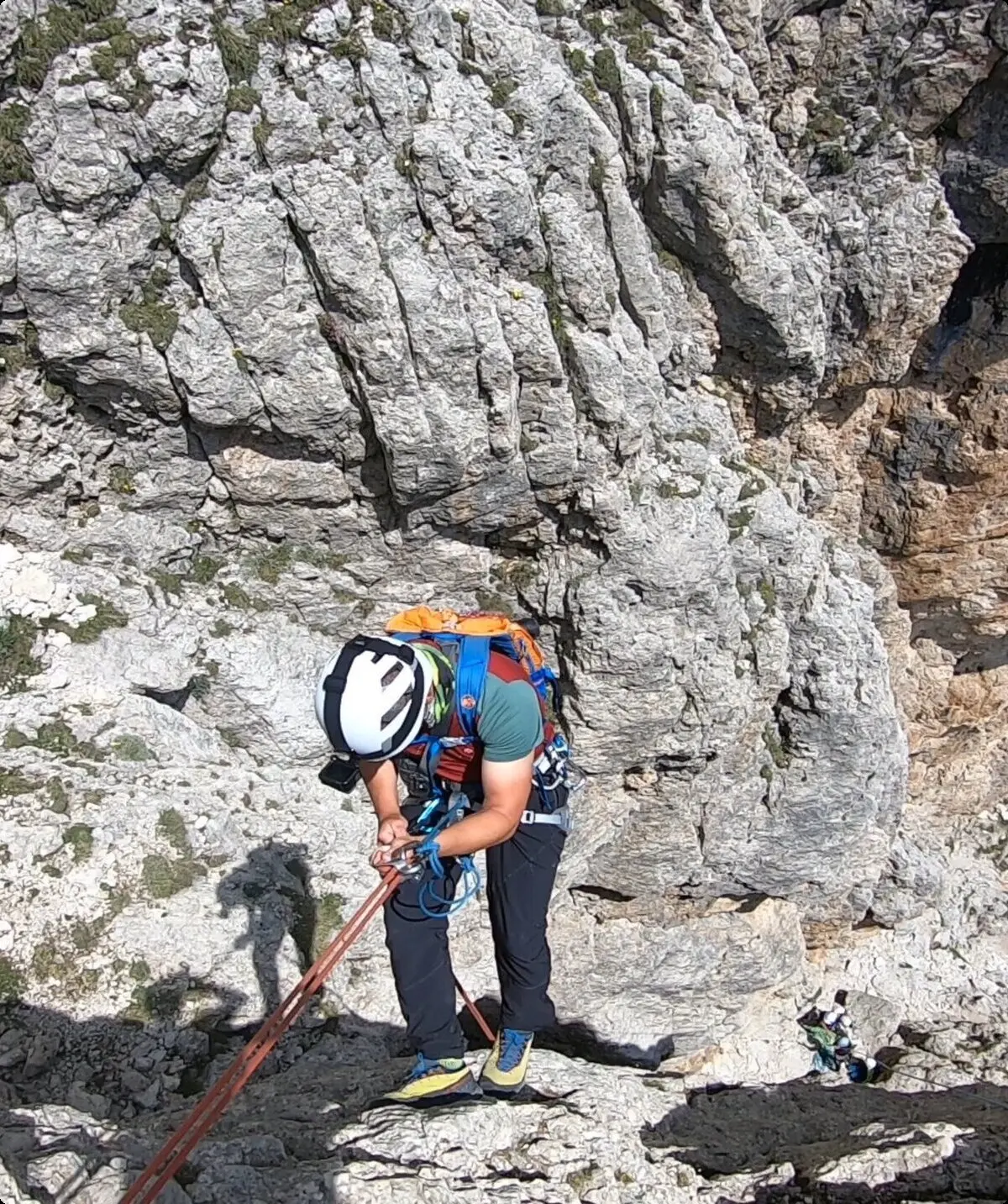 © Oliver Knorre /Abseilen vom Ersten Sellaturm