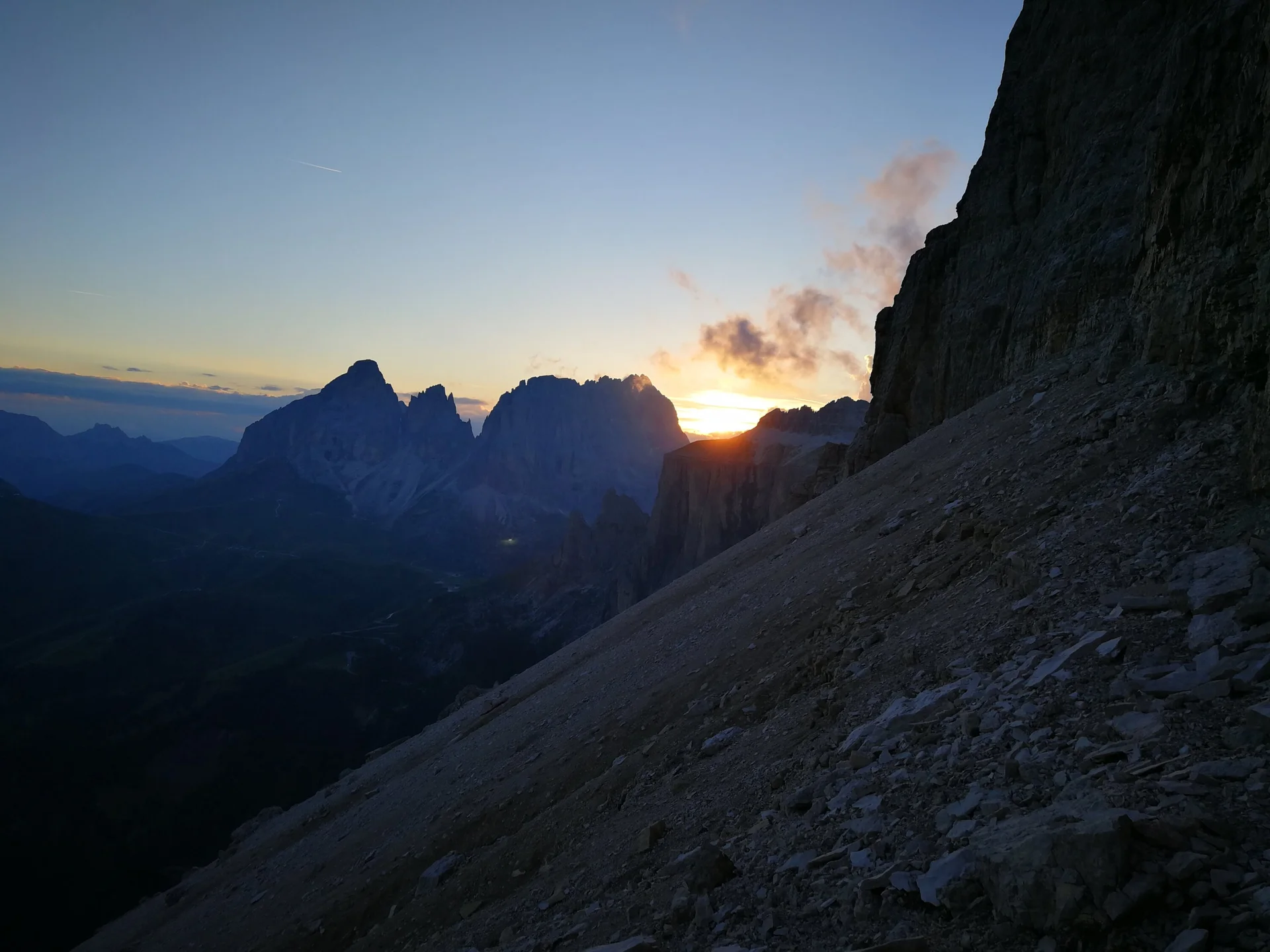 © Oliver Knorre / Blick zur Langkofelgruppe vom Sass Pordoi